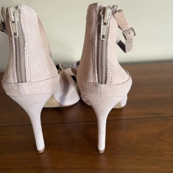 BCBGeneration Beige Suede Heels - Picture 2 of 10